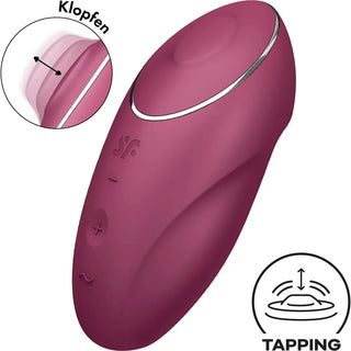 VIBRADOR ESTIMULADOR PARA CLITORIS SATISFYER TAP & CLIMAX 1