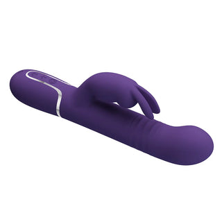 VIBRADOR ESTIMULADOR CON MOVIMIENTO PRETTY LOVE RABBIT MORADO