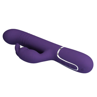 VIBRADOR ESTIMULADOR CON MOVIMIENTO PRETTY LOVE RABBIT MORADO