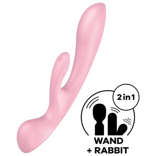 VIBRADOR MASAJEADOR SATISFYER DOS EN 1 TRIPLE OH
