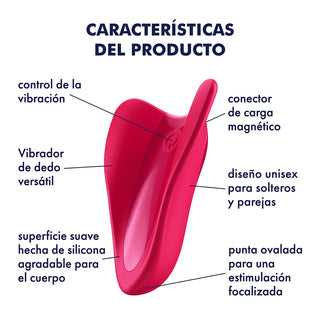 VIBRADOR ESTIMULADOR SATISFYER HIGH FLY ROJO