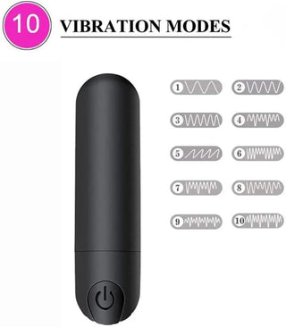 MINI BALA VIBRADOR RECARGABLE CONTROL REMOTO SOFI NEGRA