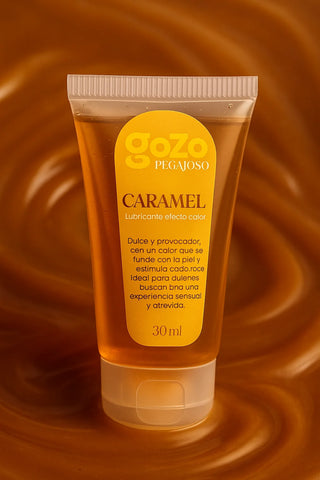 LUBRICANTE COMESTIBLE GOZO PEGAJOSO SABOR CARAMELO EFECTO CALOR 30ML