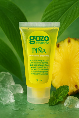 LUBRICANTE COMESTIBLE GOZO EXÓTICOSO SABOR PIÑA EFECTO FRÍO 30ML