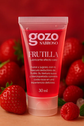 LUBRICANTE COMESTIBLE GOZO SABROSO SABOR FRUTILLA EFECTO CALOR 30ML