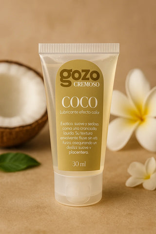LUBRICANTE COMESTIBLE GOZO CREMOSO SABOR COCO EFECTO CALOR 30ML