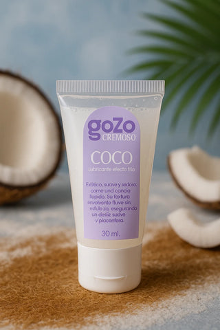 LUBRICANTE COMESTIBLE GOZO CREMOSO SABOR COCO EFECTO FRÍO 30ML
