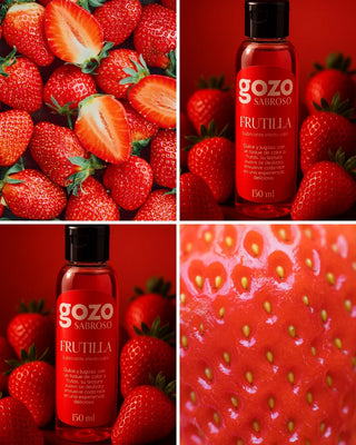 LUBRICANTE COMESTIBLE GOZO SABROSO SABOR FRUTILLA EFECTO CALOR 150ML