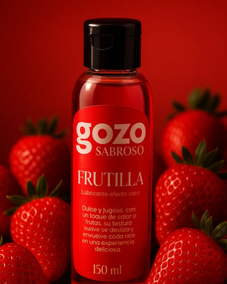 LUBRICANTE COMESTIBLE GOZO SABROSO SABOR FRUTILLA EFECTO CALOR 150ML