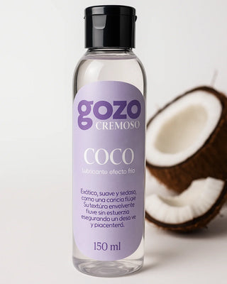 LUBRICANTE COMESTIBLE GOZO CREMOSO SABOR COCO EFECTO FRÍO 150ML