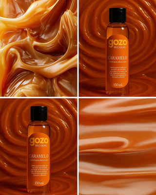LUBRICANTE COMESTIBLE GOZO PEGAJOSO SABOR CARAMELO EFECTO CALOR 150ML