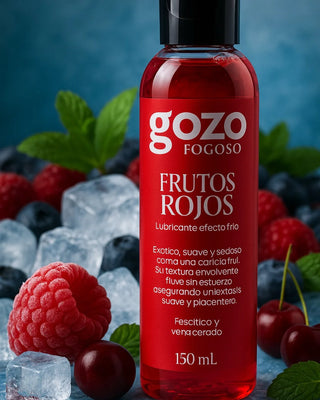 LUBRICANTE COMESTIBLE GOZO FOGOSO SABOR FRUTOS ROJOS EFECTO FRÍO 150ML