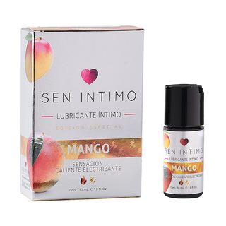 LUBRICANTE COMESTIBLE EFECTO ELECTRIZANTE SEN INTIMO CALOR MANGO 30ML