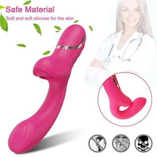 VIBRADOR CON SUCCIONADOR RODOLFO FUCSIA