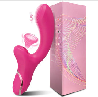 VIBRADOR CON SUCCIONADOR RODOLFO FUCSIA