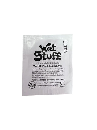 SACHET LUBRICANTE A BASE DE AGUA WET STUFF 4G