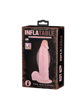 DILDO INFLABLE CON VENTOSA REALISTICO 15CM