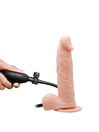 DILDO INFLABLE CON VENTOSA REALISTICO 15CM