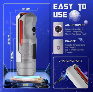 MASTURBADOR CON VIBRACION Y TEXTURA MOMONII ESPACIAL