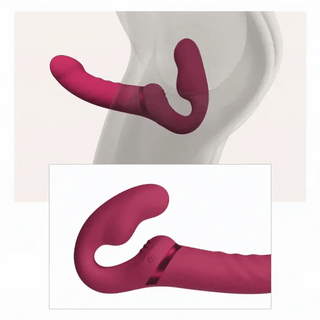 VIBRADOR CON ESTIMULADOR LOVENSE STRAPLESS CON APP LAPIS