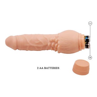 VIBRADOR REALISTICO A PILA REALISTICO BARBARA 7.6