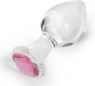 PLUG ANAL DE CRYSTAL  JOYA ROSA TALLA S