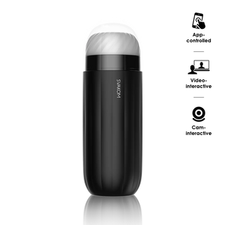 MASTURBADOR CON VIBRACION Y SUCCION CON APP SVAKOM SAM NEO