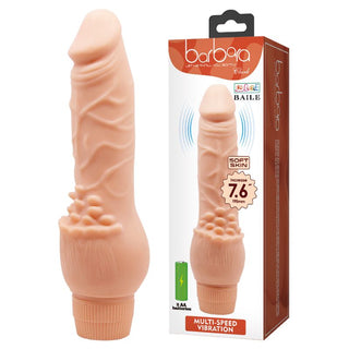 VIBRADOR REALISTICO A PILA REALISTICO BARBARA 7.6