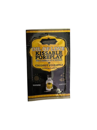 SACHET ACEITE EFECTO CALOR ESTIMULANTE DEL AMOR COCONUT Y PIÑA 3ML