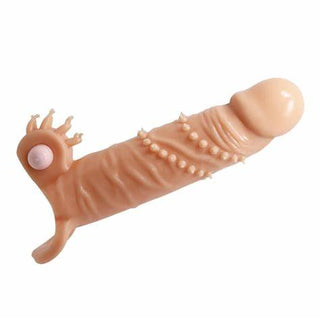 FUNDA PARA PENE Y ESTIMULADOR DE CLITORIS CON BALITA VIBRADORA PRETTY LOVE CONNOR