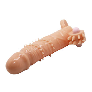 FUNDA PARA PENE Y ESTIMULADOR DE CLITORIS CON BALITA VIBRADORA PRETTY LOVE CONNOR