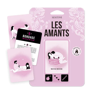 JUEGO DE CARTAS Y DADO CON POSICIONES BONDAGE SEXITIVE LES AMANTS