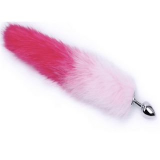 PLUG COLA DE ZORRO DEGRADADO ROSA TALLA S