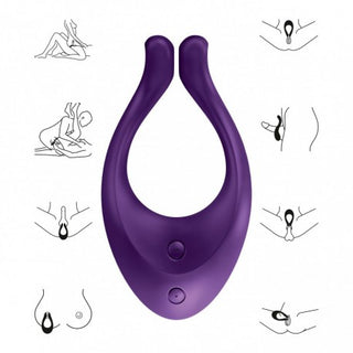 ESTIMULADOR MULTIFUNCIONAL SATISFYER PARTNER MULTIFUN 1 MORADO