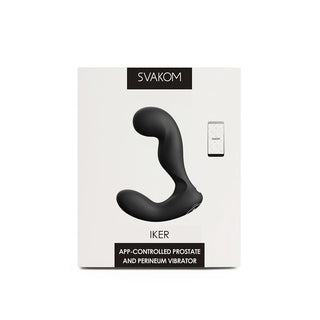 VIBRADOR DE PROSTATA Y PERINEO SVAKOM IKER BLACK CON APP
