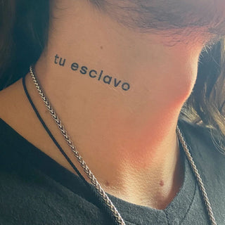 TATUAJE TEMPORAL EROTICO * TU  ESCLAVO *