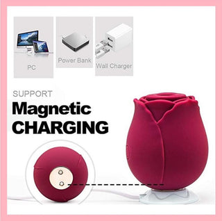 VIBRADOR SUCCIONADOR ROSA