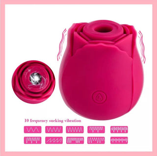 VIBRADOR SUCCIONADOR ROSA