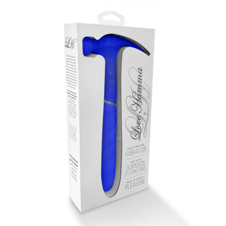 MARTILLO VIBRADOR 3 EN 1  LOVE HAMMA AZUL REDONDEADO