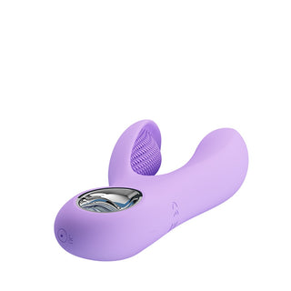 VIBRADOR CON ESTIMULADOR RECARGABLE PRETTY LOVE CANROL