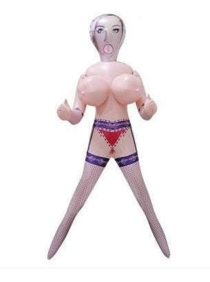 MUÑECA INFLABLE NATALIA PECHOS PLACENTEROS, 3 ORIFICIOS DE PENETRACIÓN.