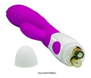 VIBRADOR CON ESTIMULADOR PRETTY LOVE  A PILA BRUNO