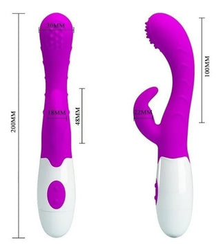 VIBRADOR CON ESTIMULADOR PRETTY LOVE  A PILA BRUNO