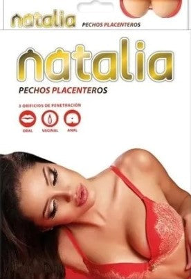 MUÑECA INFLABLE NATALIA PECHOS PLACENTEROS, 3 ORIFICIOS DE PENETRACIÓN.