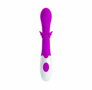 VIBRADOR CON ESTIMULADOR PRETTY LOVE A PILA BUTTERFLY KISS