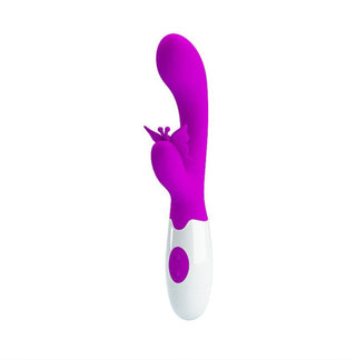 VIBRADOR CON ESTIMULADOR PRETTY LOVE A PILA BUTTERFLY KISS