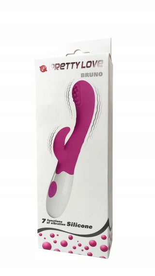 VIBRADOR CON ESTIMULADOR PRETTY LOVE  A PILA BRUNO