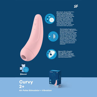 ESTIMULADOR DE CLITORIS Y VIBRADOR CON APP CURVY 2+ SATISFYER