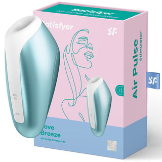 ESTIMULADOR DE CLITORIS SATISFYER LOVE BREEZE CELESTE
