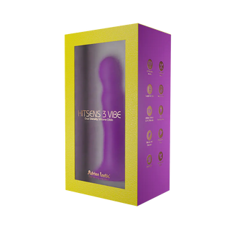 DILDO VIBRADOR HITSENS 3 VIBE PURPLE RECARGABLE 18,2 Touchme